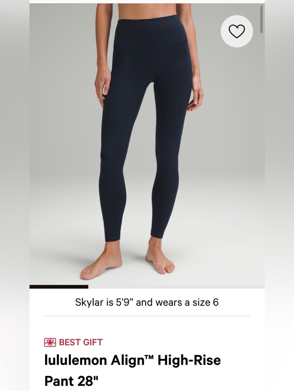 lululemon athletica Align™ High-Rise 28" Legging - Navy Blue